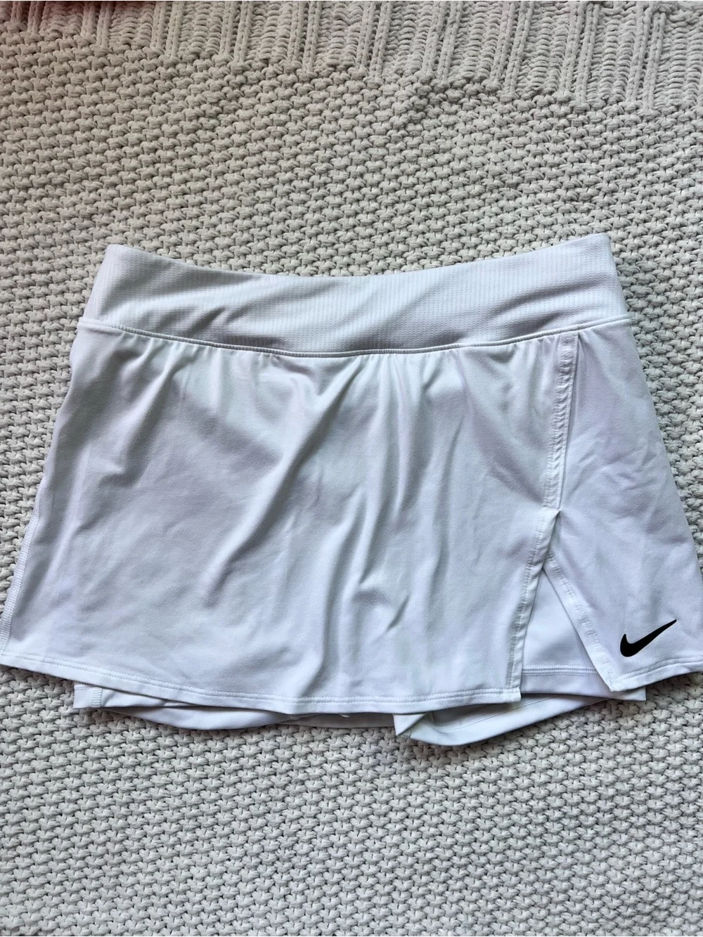 Nike Court Victory Tennis Skirt Built-In Shorts White Athliesure Cute Sz Medium